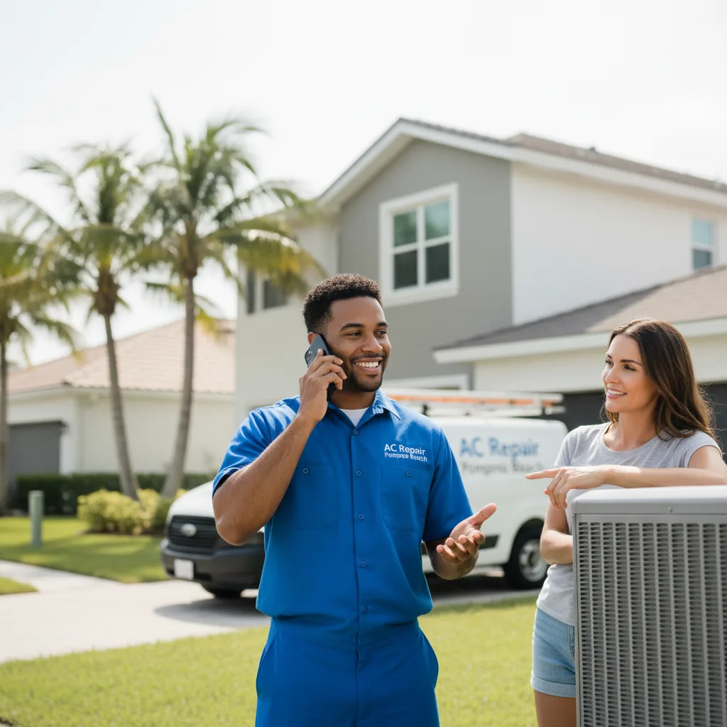 AC Repair Pompano Beach customer support in Irvine
